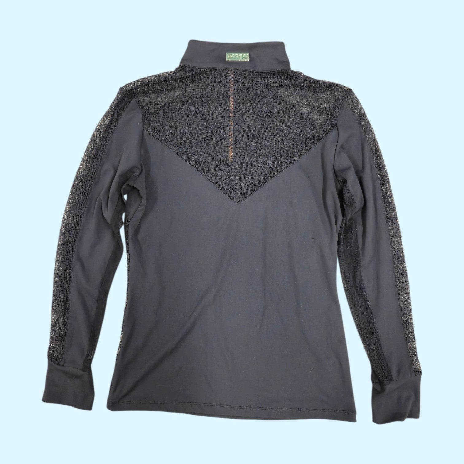 Sync Equestrian Ladies Lacey Sun Shirt in Black - Small