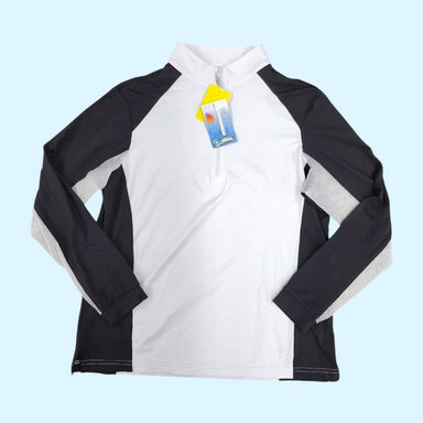 EIS Ladies Sun Shirt in Black/White - Large NWT  