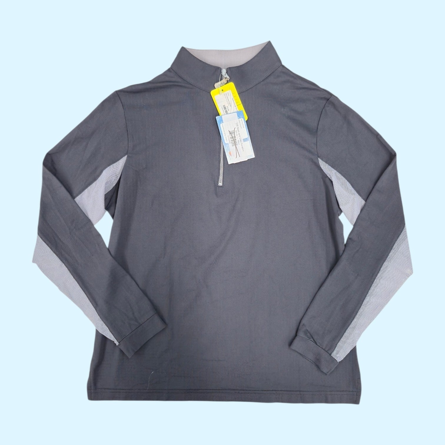 EIS Ladies Sun Shirt in Black/Gray - Large NWT