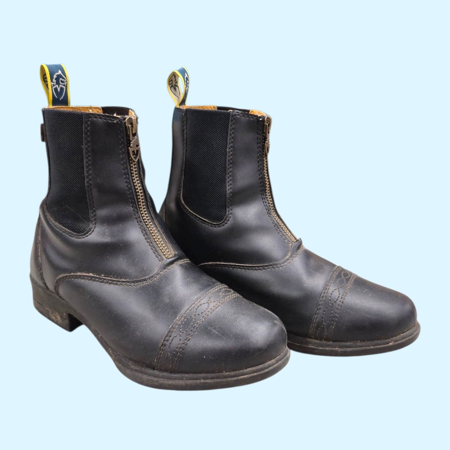 Moretta Clio Ladies Zip Paddock Boots in Black - 6