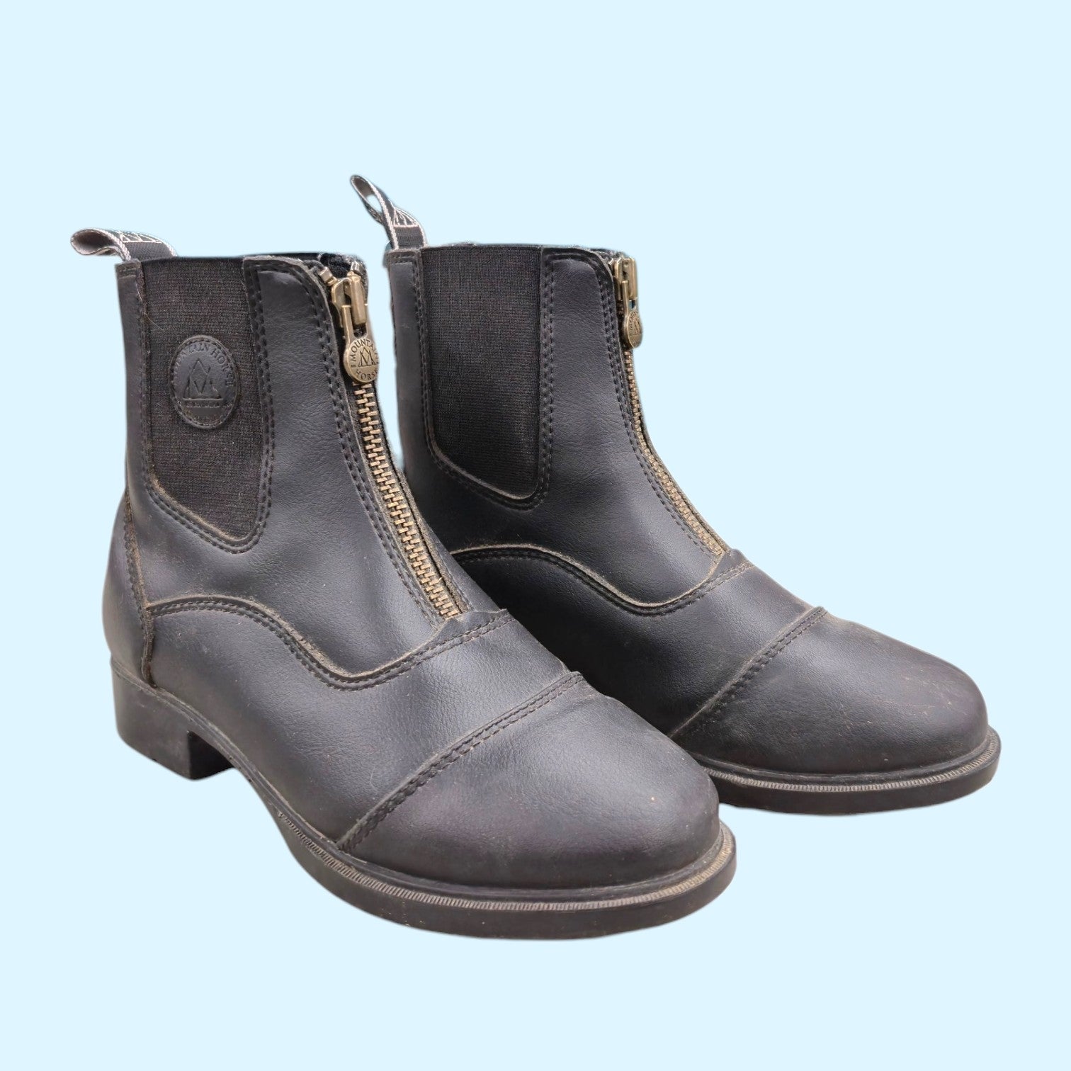 Mountain Horse Kids Paddock Boots in Black - 4-5
