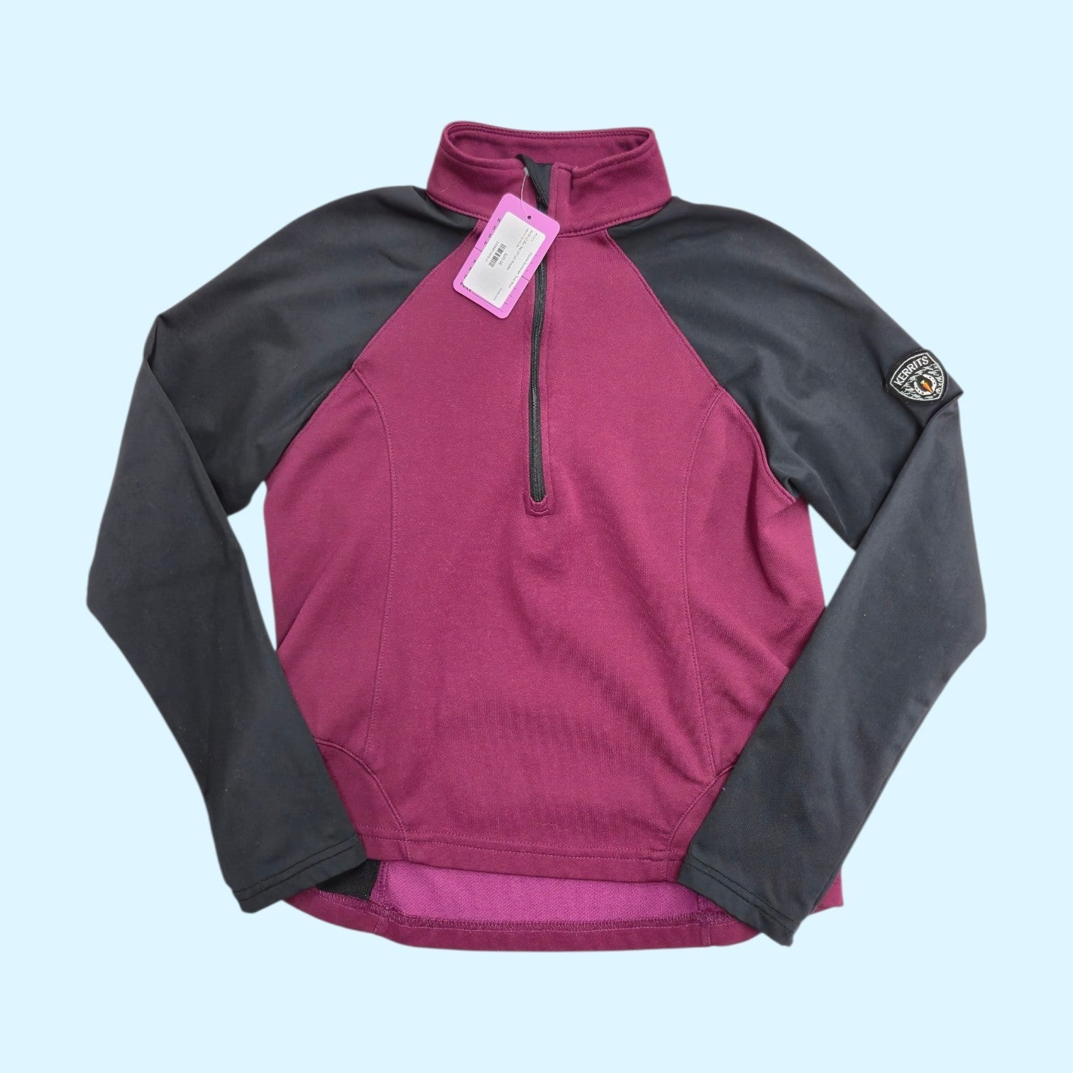 Kerrits Kids Half Zip Fleece in Burgundy - CH Large