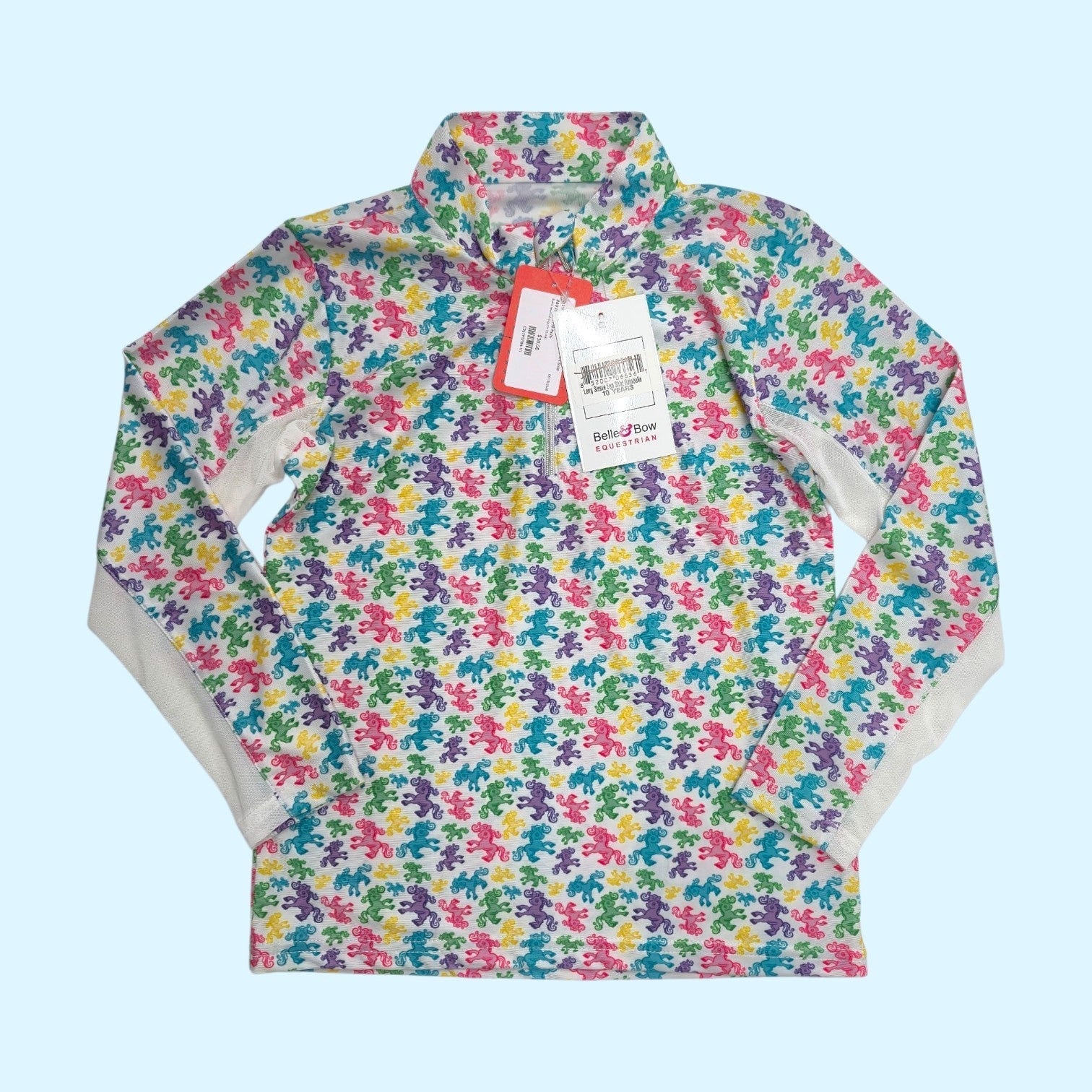 Belle & Bow Kids Long Sleeve "Rainbelle" Sun Shirt - CH 10 NWT