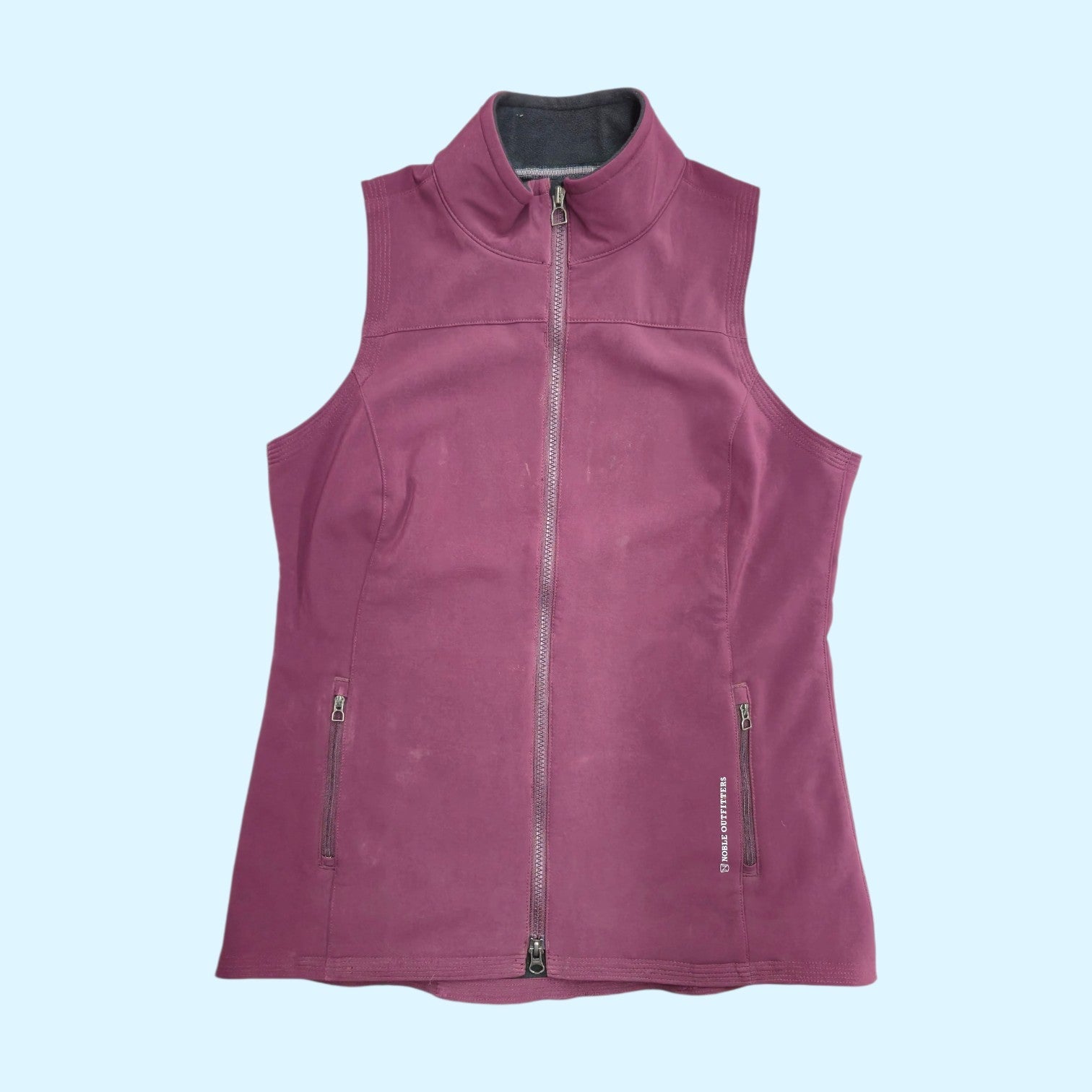 Noble Outfitters Fleece/Softshell Vest in Merlot - Medium