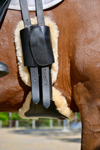 Removable Genuine Sheepskin Pads for Short Comfort Girth - Equine Exchange Tack Shop