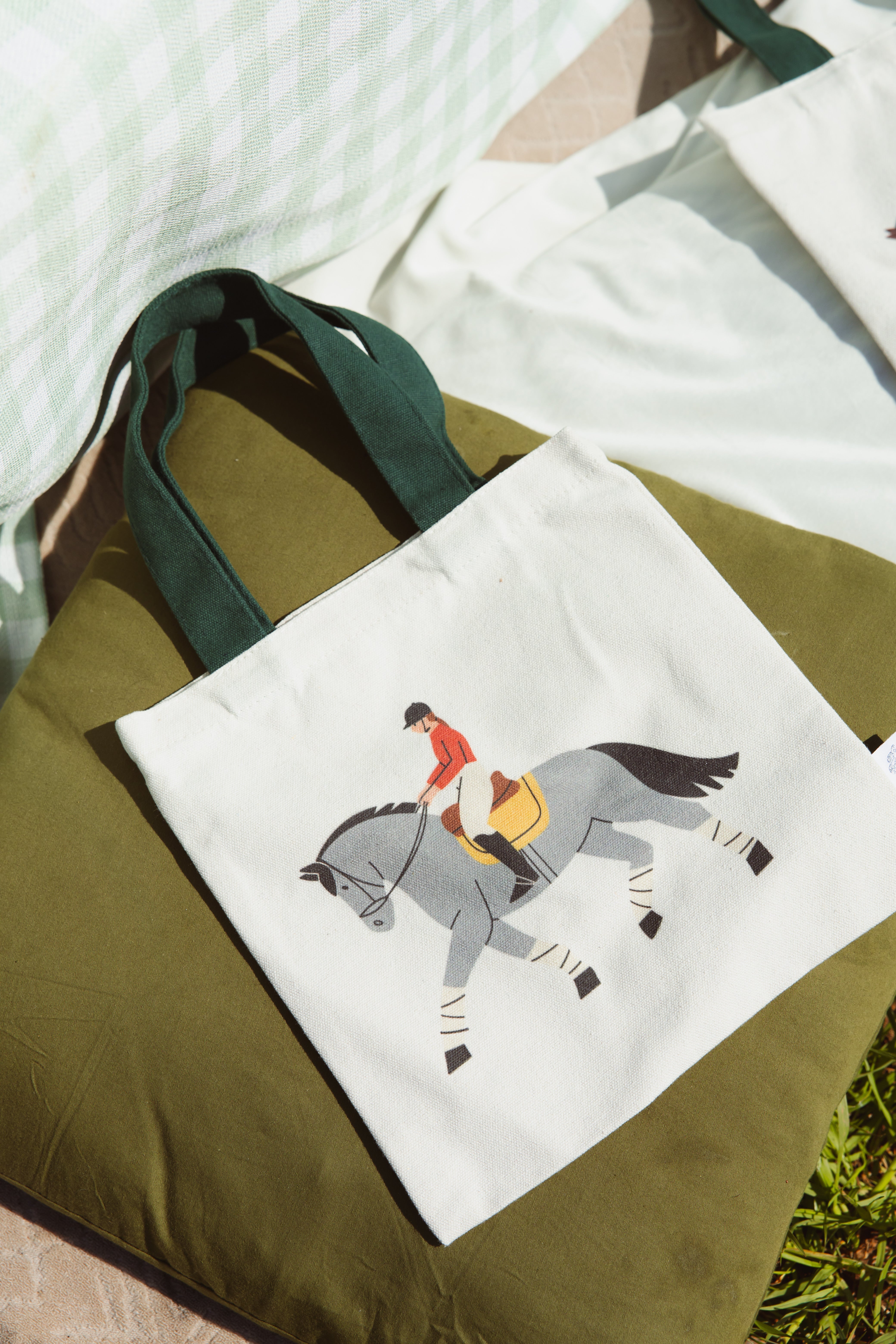 Horse Mini Tote Bag Set – 3-Pack