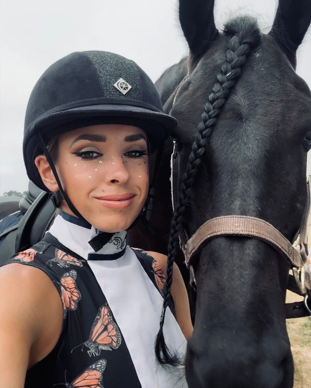 D. D. "Prints with Purpose" Sleeveless Training Shirt - MONARCH BUTTERFLY CONSERVATION - Equine Exchange Tack Shop