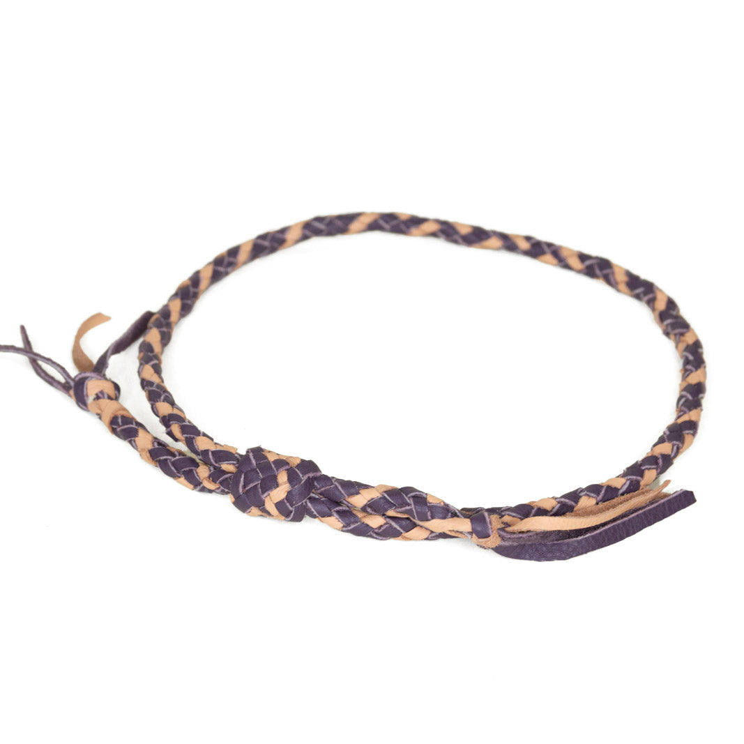1948 Braided Hat Band: Purple/Butterscotch