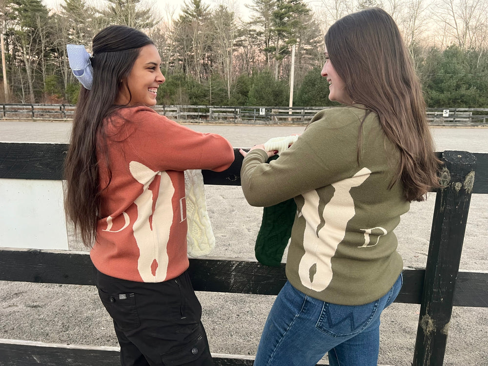 The Deinhardt HERITAGE Sweater - Rust - Equine Exchange Tack Shop
