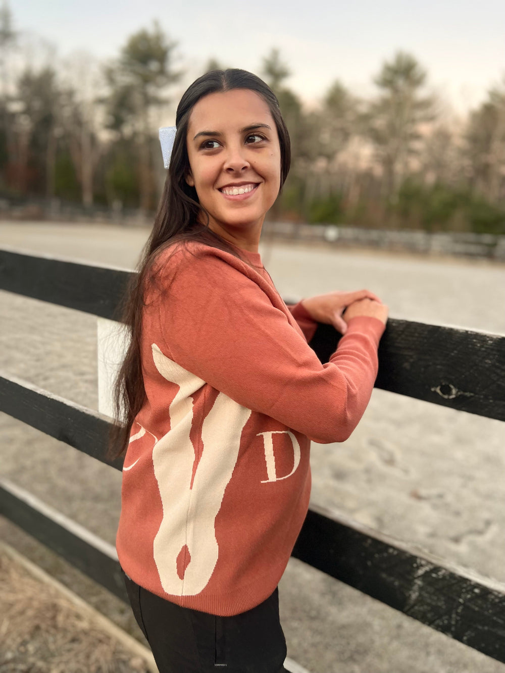 The Deinhardt HERITAGE Sweater - Rust - Equine Exchange Tack Shop