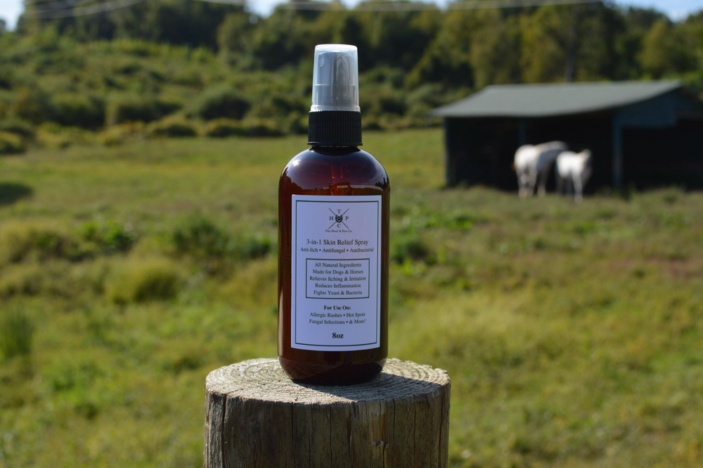 All Natural 3-in-1 Skin Relief Spray - for Dogs & Horses (8oz or 16oz)