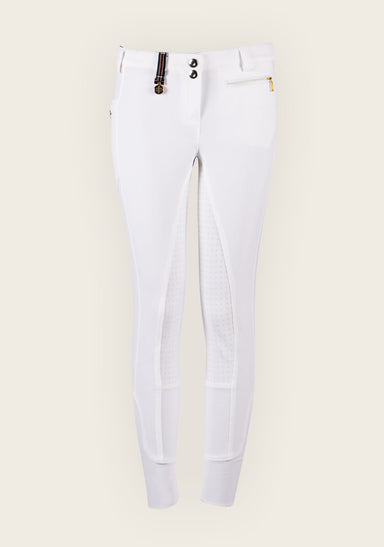 Inspire Full Seat High Waist White Bamboo Breeches - Equine Exchange Tack Shop