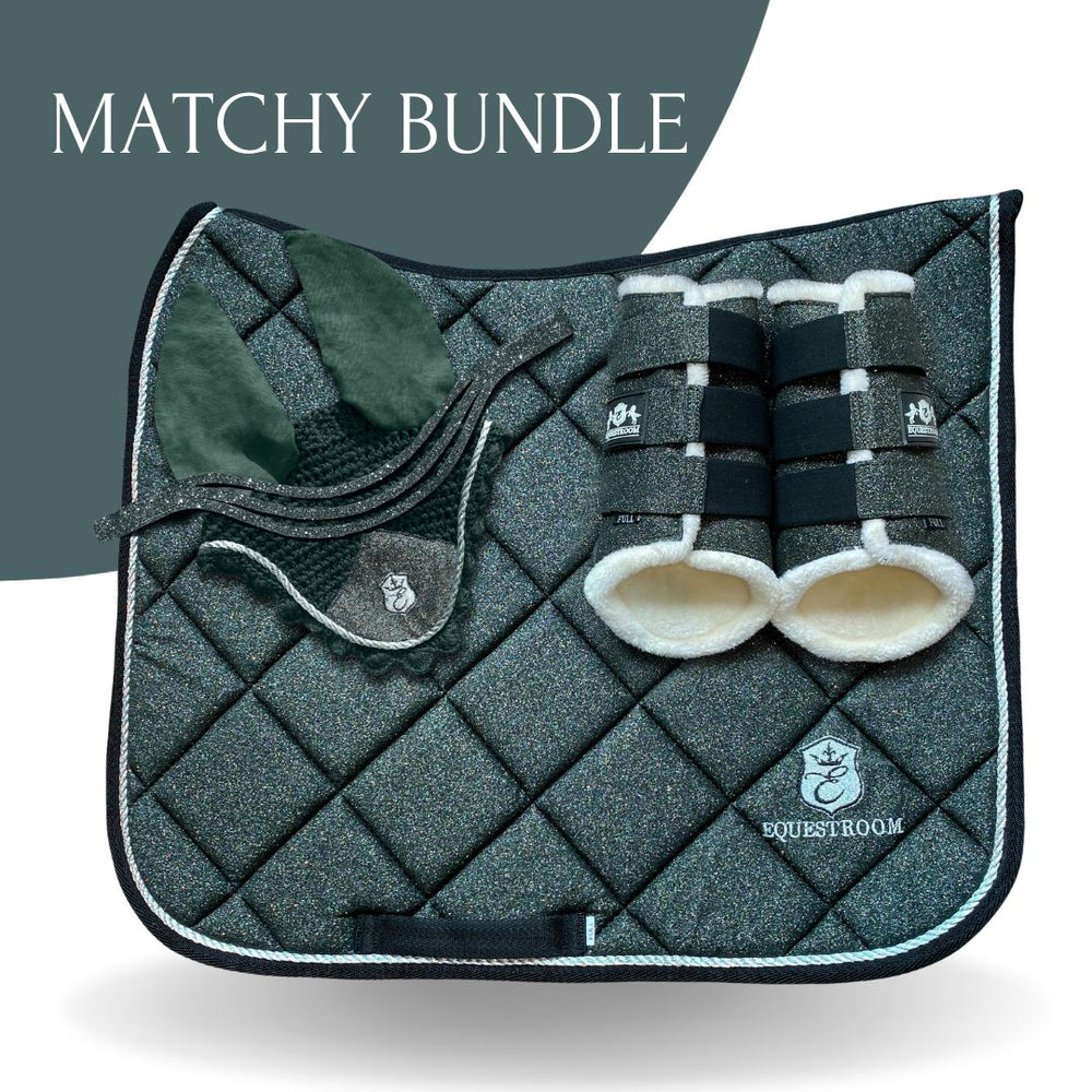 Jade Green Saddle Pad Set