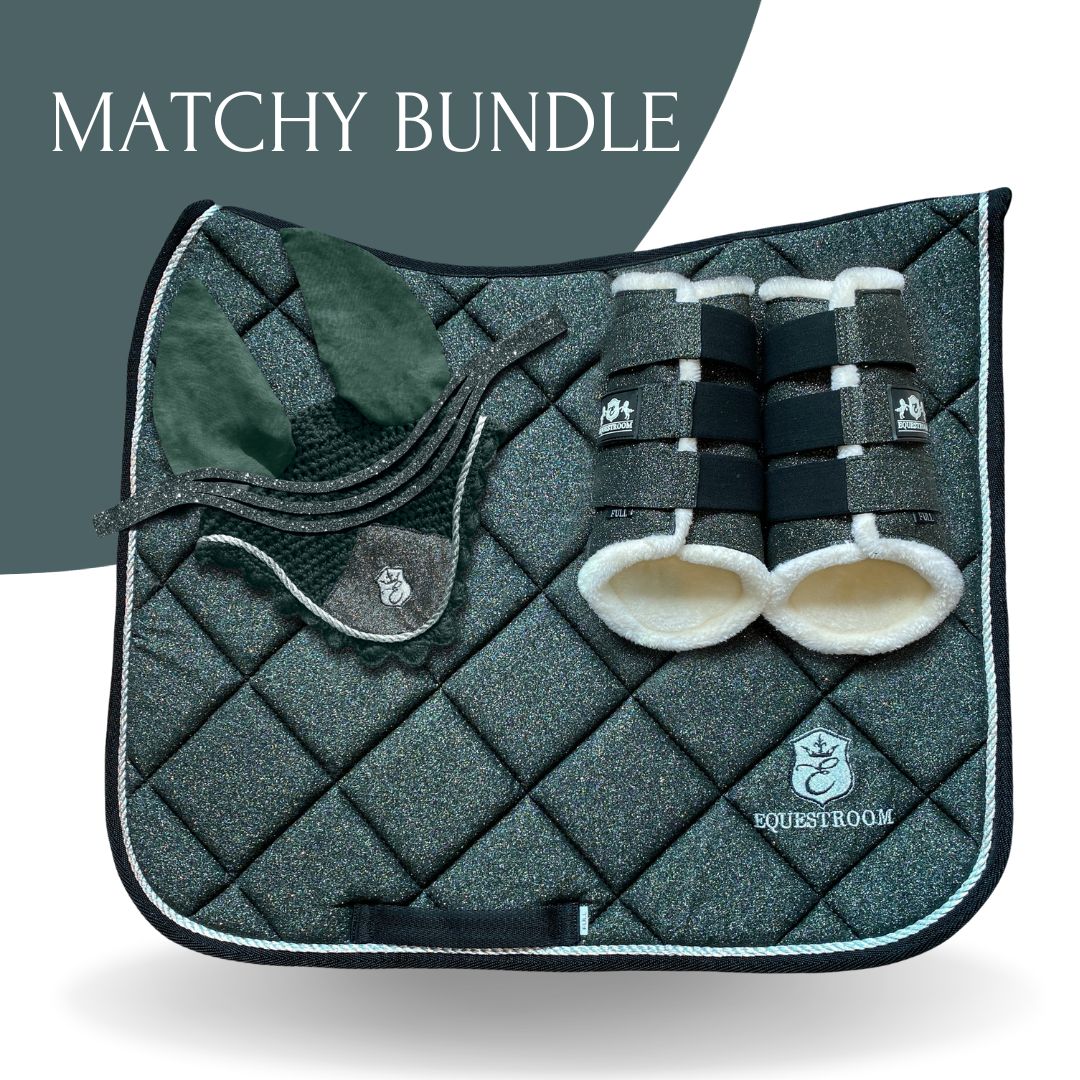 Jade Green Saddle Pad Set - Equine Exchange Tack Shop