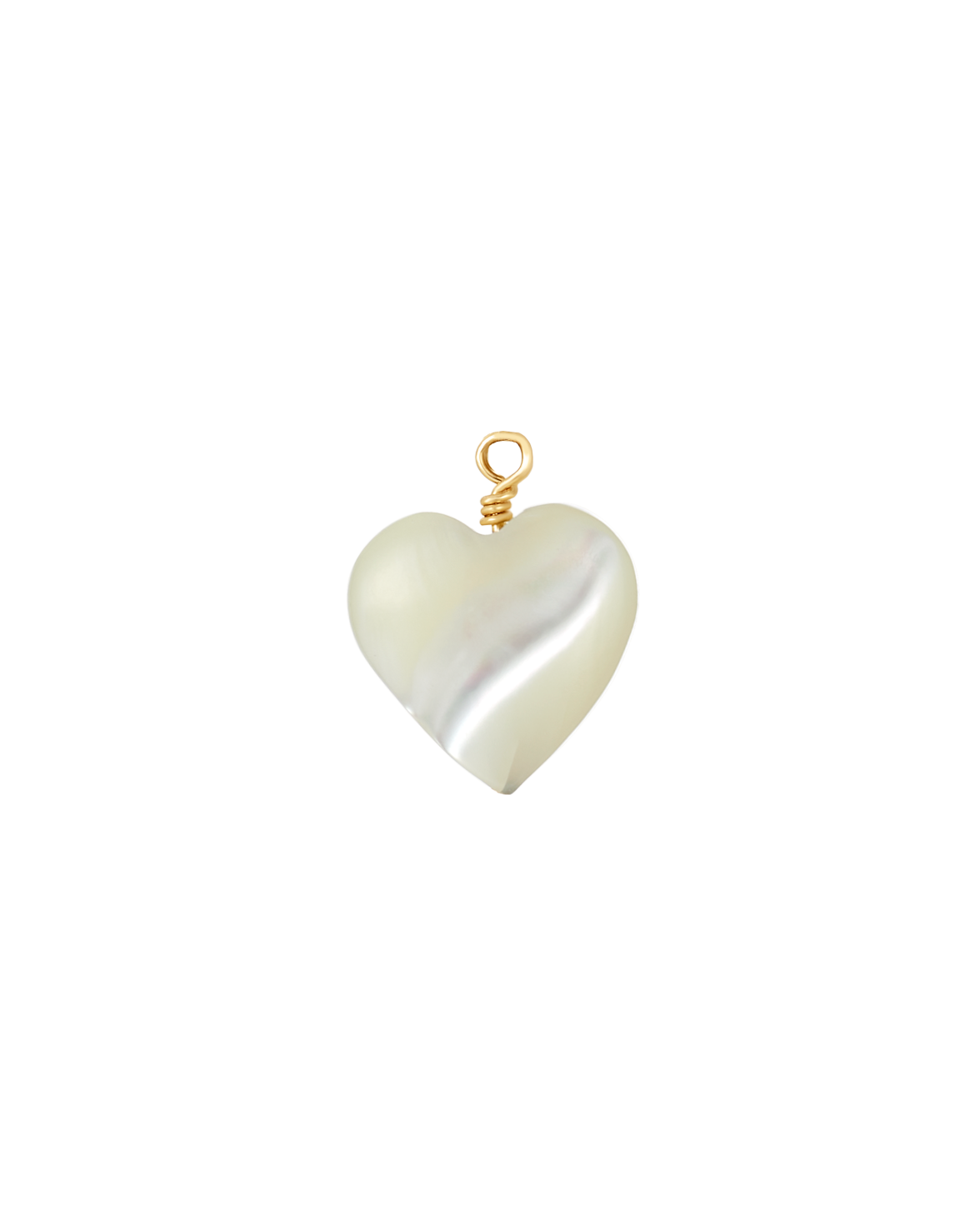 Pearl Heart Charm