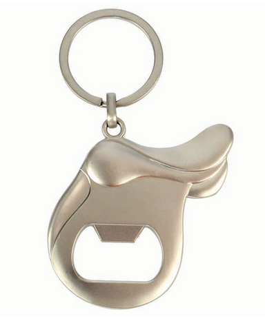 Metal Saddle Bottle Opener Keychain - Equine Exchange Tack Shop