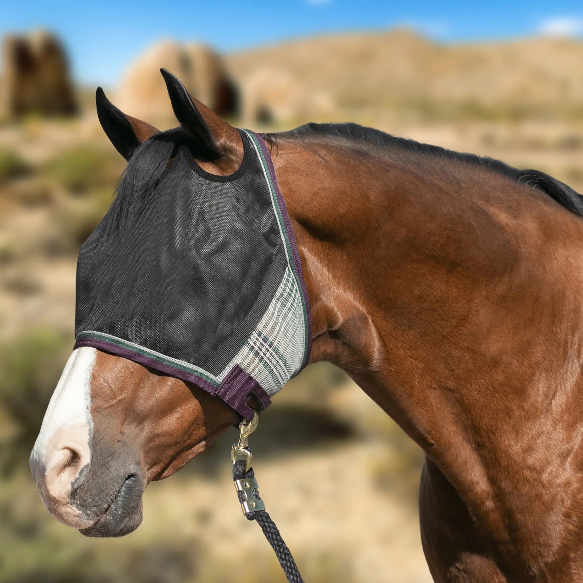 UViator CatchMask - Dual Ear Opening - 90% UV Blocking - Equine Exchange Tack Shop