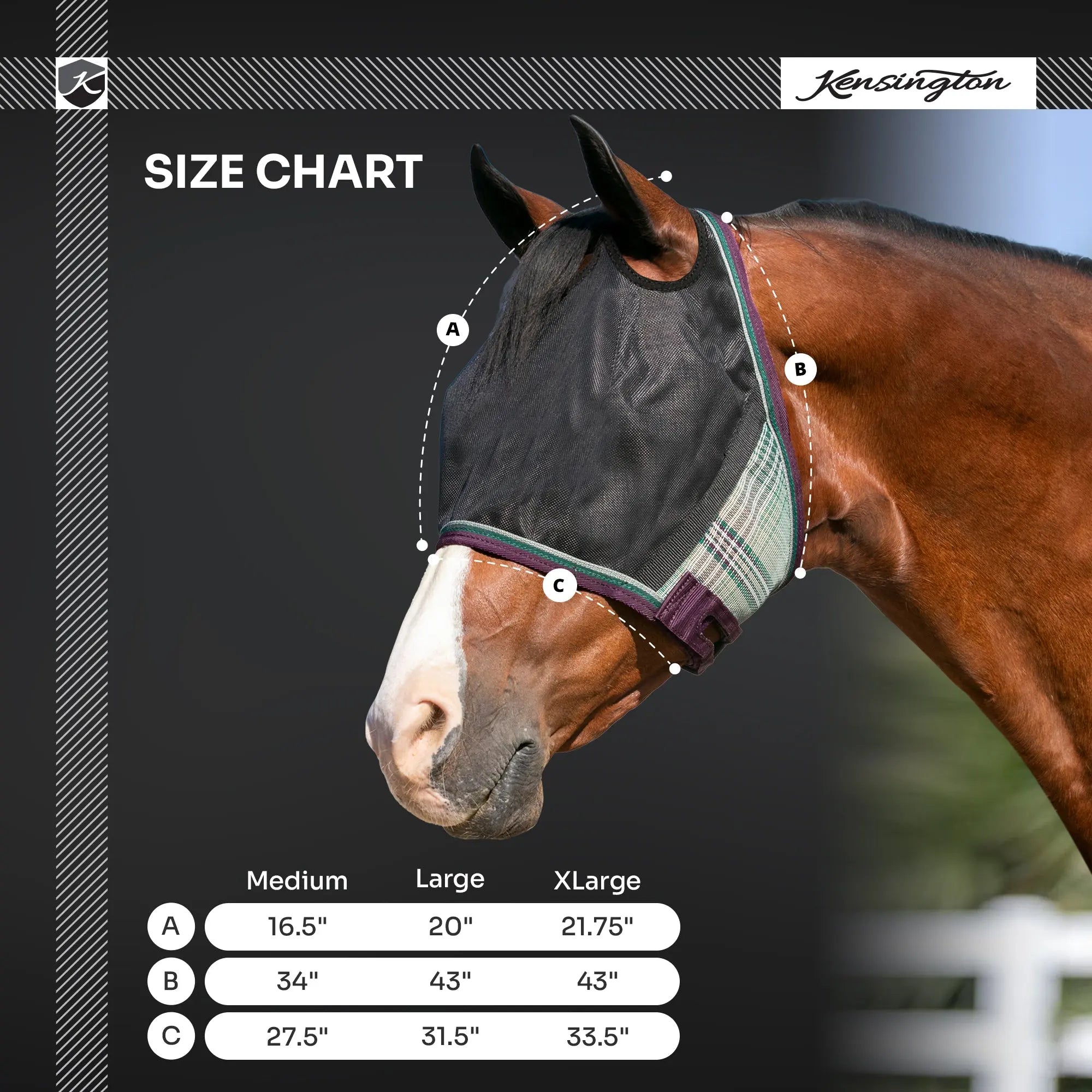 UViator CatchMask - Dual Ear Opening - 90% UV Blocking - Equine Exchange Tack Shop