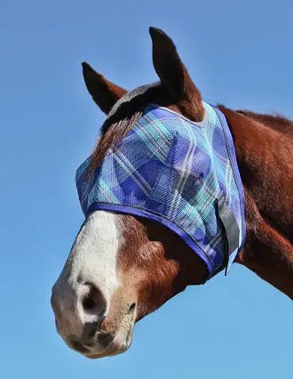 Fly Mask with Web Trim - Open Ear Design - 73% UV Blocking - Equine Exchange Tack Shop
