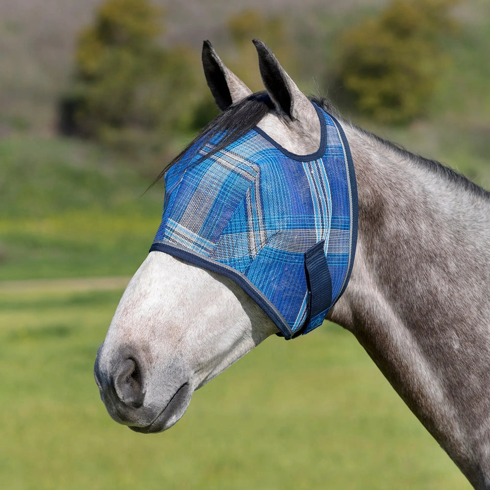 Fly Mask with Web Trim - Open Ear Design - 73% UV Blocking - Equine Exchange Tack Shop