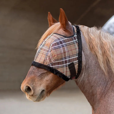 Draft Fly Mask with Fleece Trim - Open Ear Design - 73% UV Blocking - Equine Exchange Tack Shop