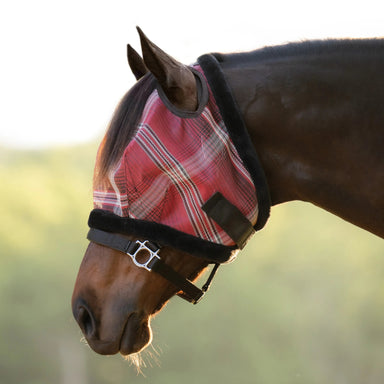 Fly Mask with Fleece Trim - Dual Ear Holes - 73% UV Blocking - Equine Exchange Tack Shop