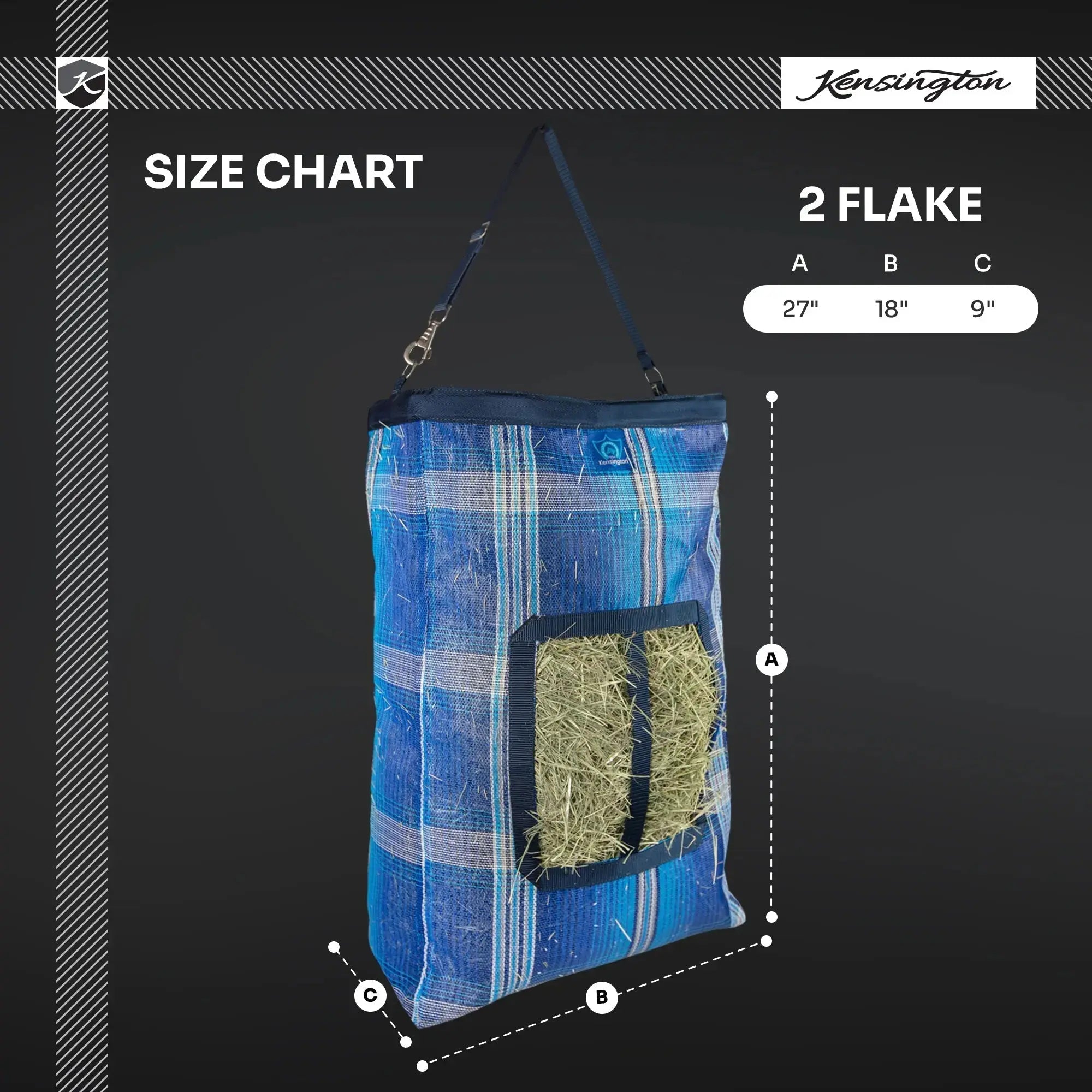 2 Flake Hay Bag with Rim - Equine Exchange Tack Shop