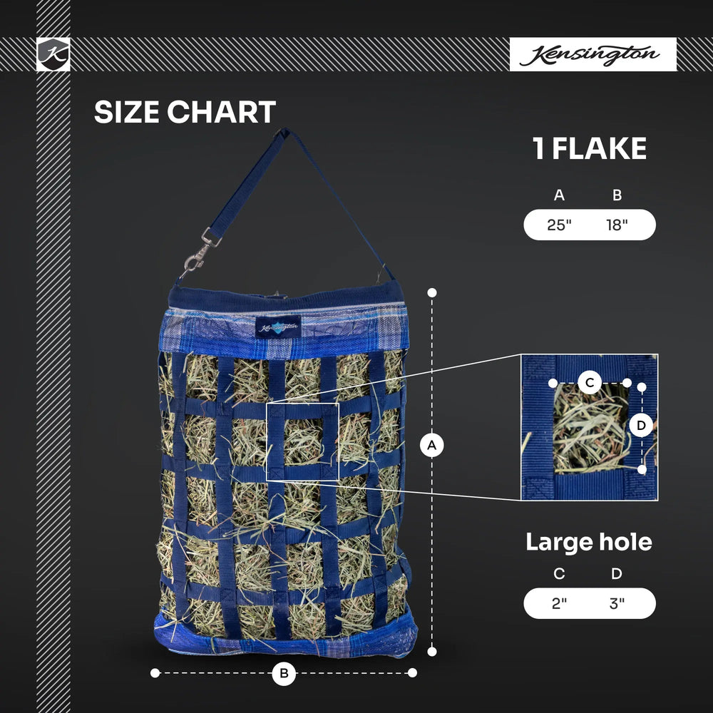 Hay Bag with Rim - Slow Feed - 1 Flake - Equine Exchange Tack Shop