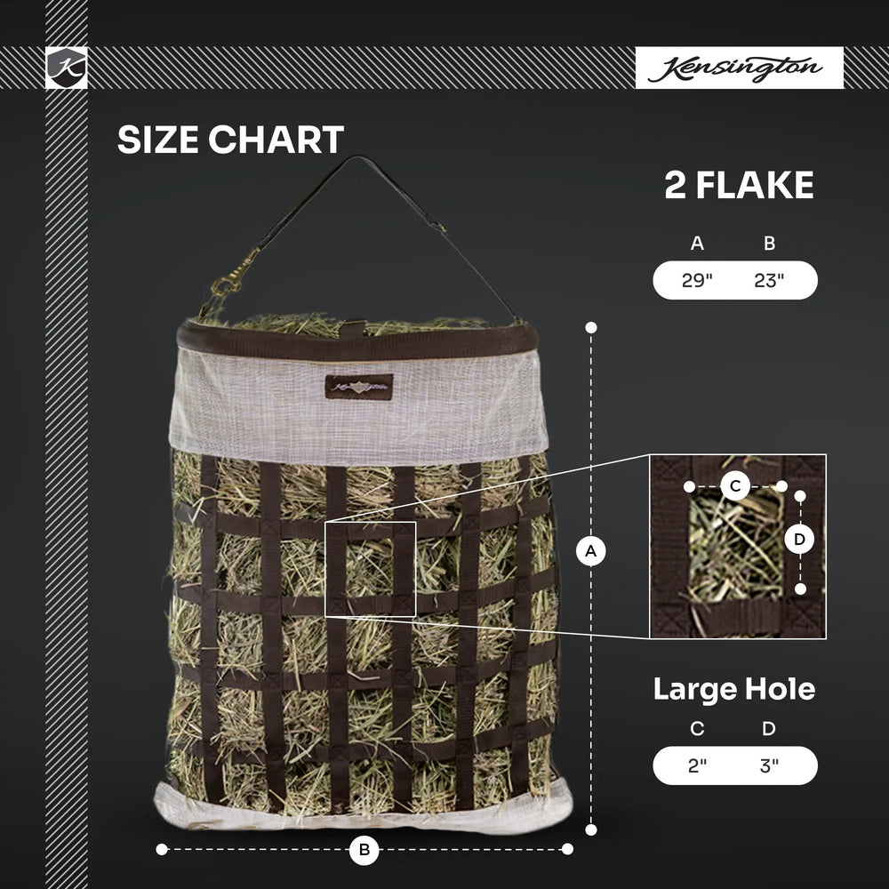 Hay Bag with Rim - Slow Feed - 2 Flake - Equine Exchange Tack Shop