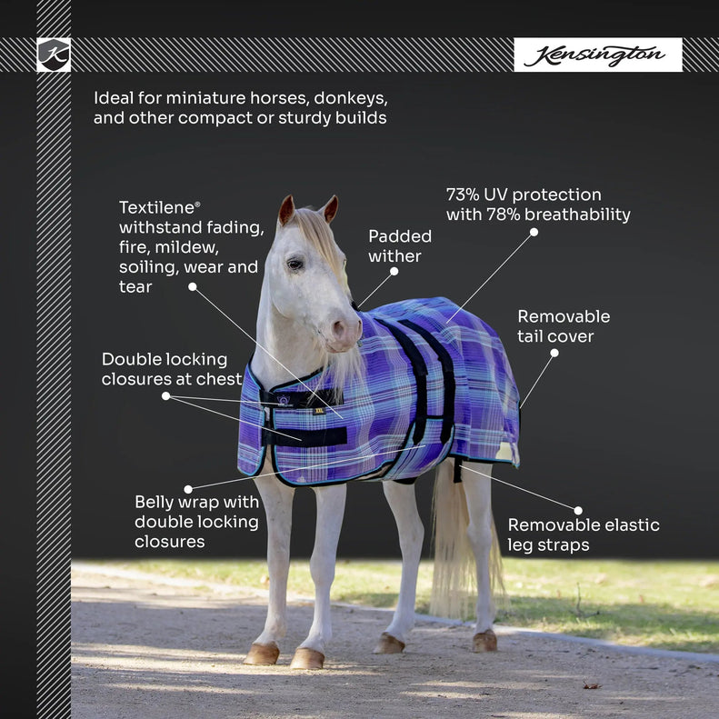 Mini Protective Fly Sheet with Belly Band - 73% UV Blocking - Equine Exchange Tack Shop