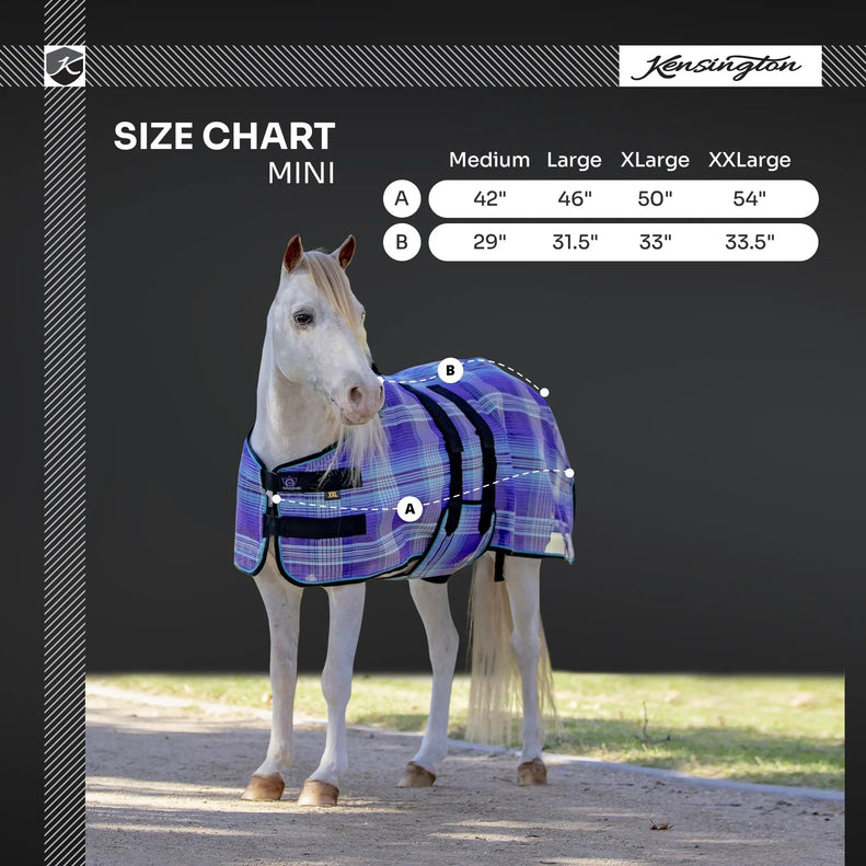 Mini Protective Fly Sheet with Belly Band - 73% UV Blocking - Equine Exchange Tack Shop