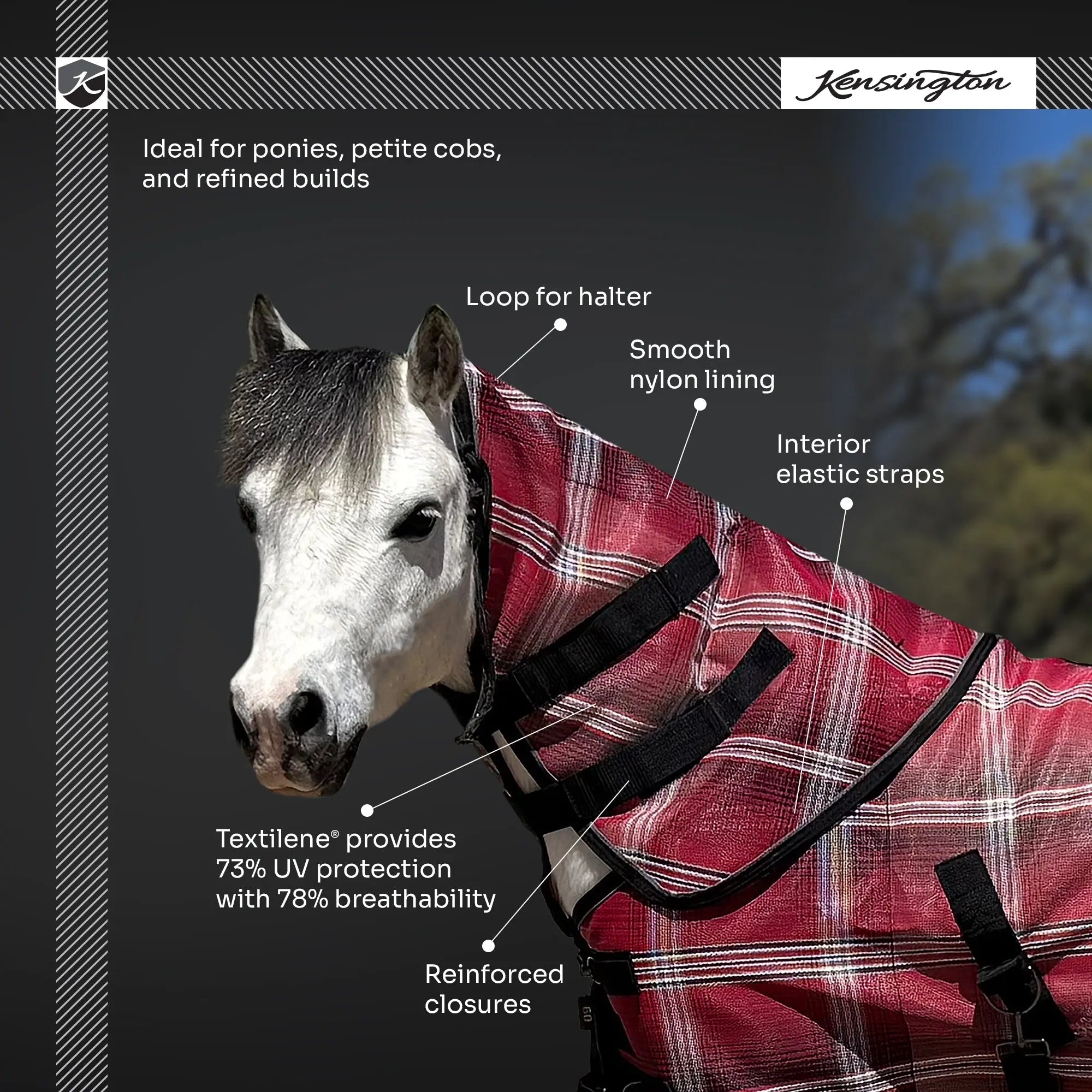 Mini/Pony Protective Neck Cover - 73% UV Blocking - Equine Exchange Tack Shop