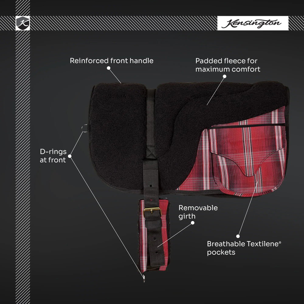 Fleece Bareback Pad with Pockets - Equine Exchange Tack Shop