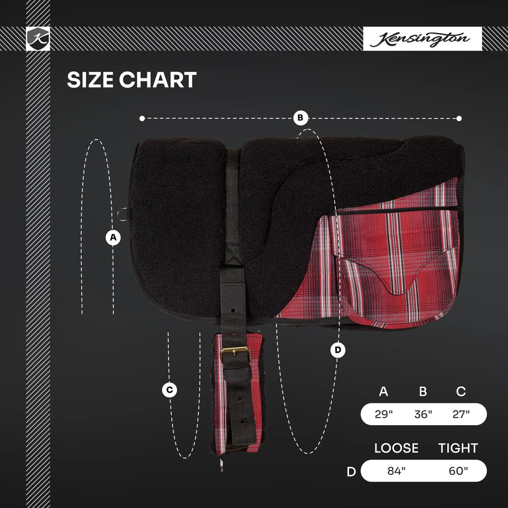 Fleece Bareback Pad with Pockets - Equine Exchange Tack Shop