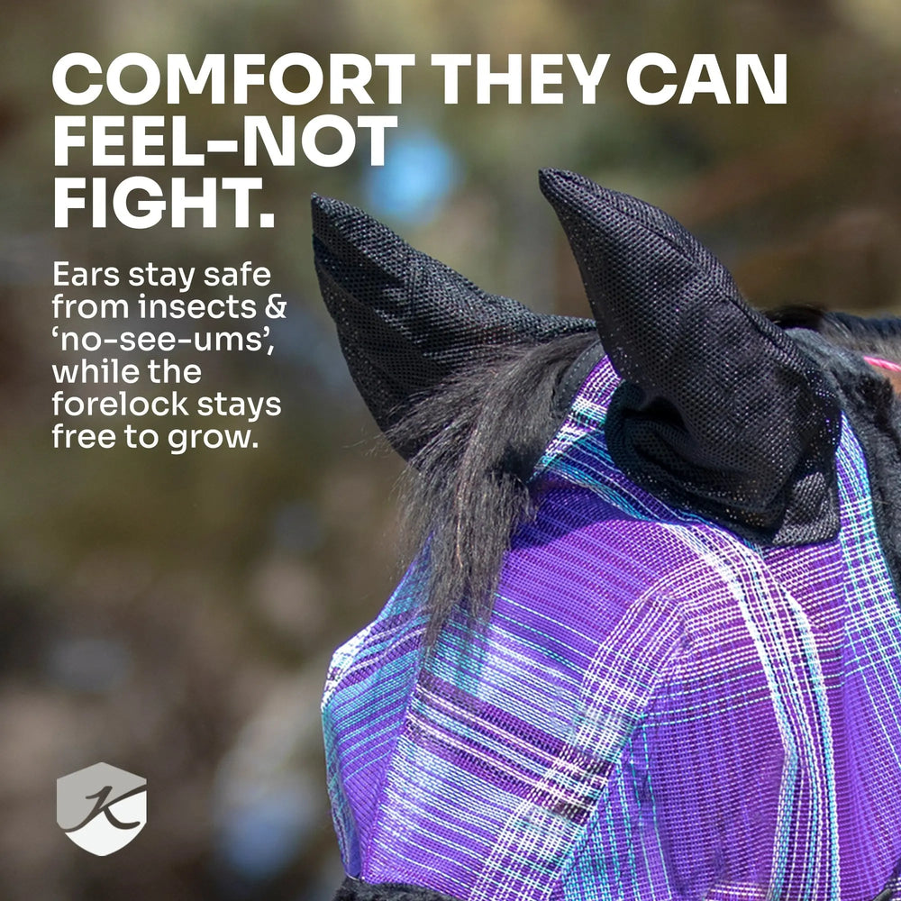 UViator Catch Mask with Ears - 90% UV Blocking - Equine Exchange Tack Shop