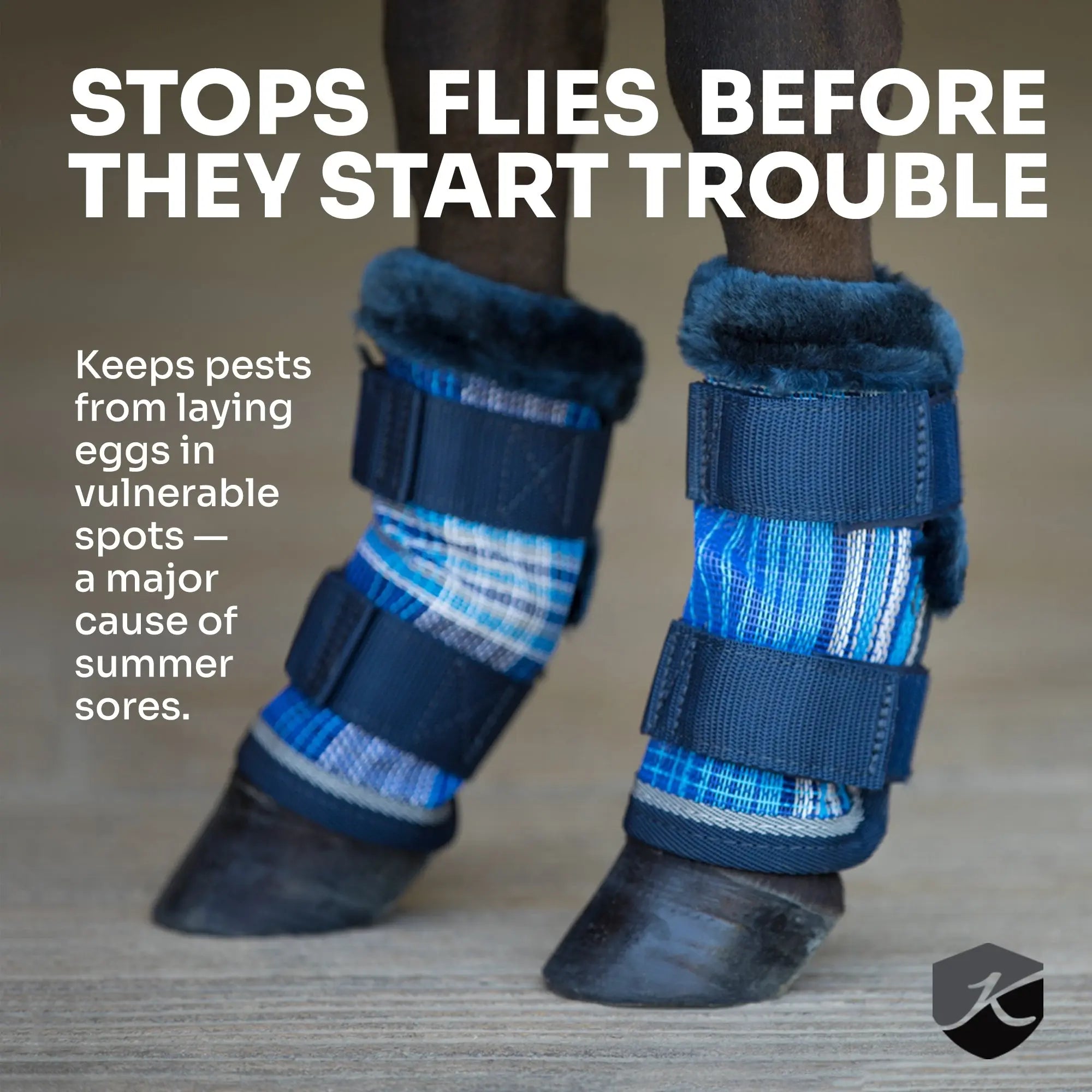 Mini Fly Boots with Fleece - Set of 4 - Equine Exchange Tack Shop