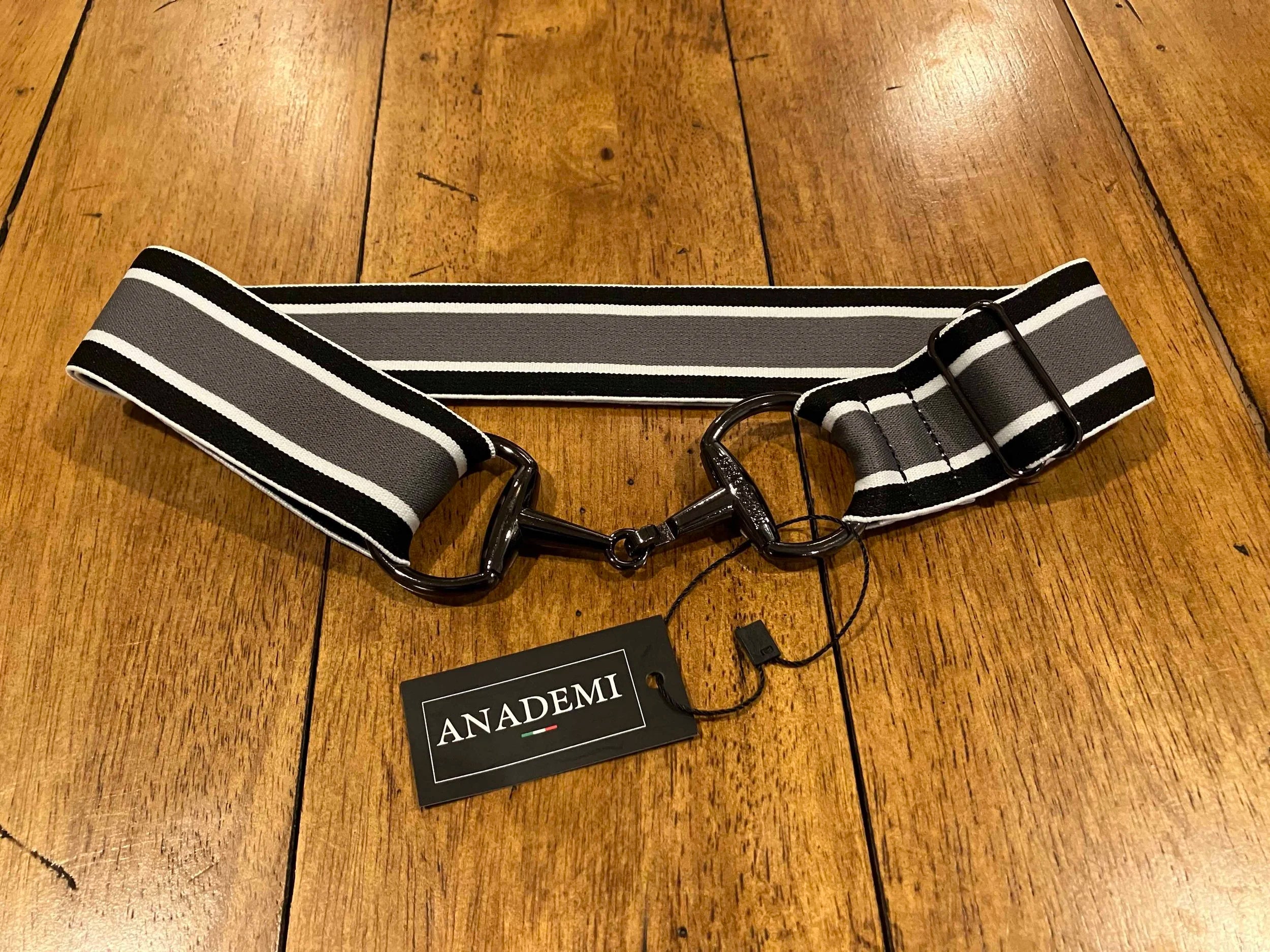 Anademi Striped Stretch Bit Belt  