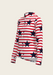  Navy Stars on Red Stripes Ladies Button Shirt - Equine Exchange Tack Shop