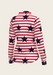  Navy Stars on Red Stripes Ladies Button Shirt - Equine Exchange Tack Shop