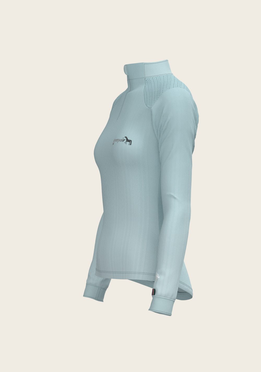 Stripes on Sky Blue Sport Sun Shirt - Equine Exchange Tack Shop