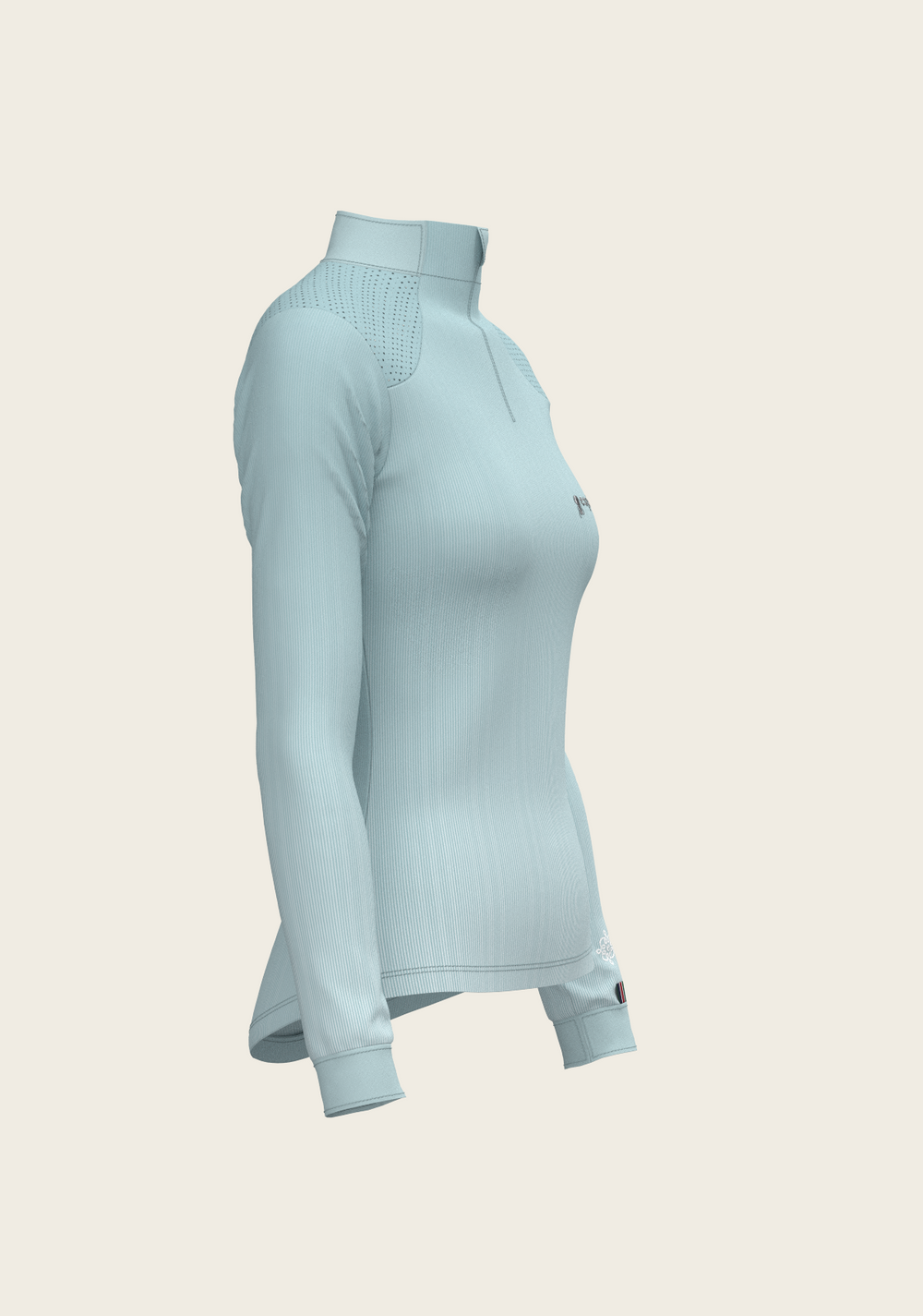 Stripes on Sky Blue Sport Sun Shirt - Equine Exchange Tack Shop