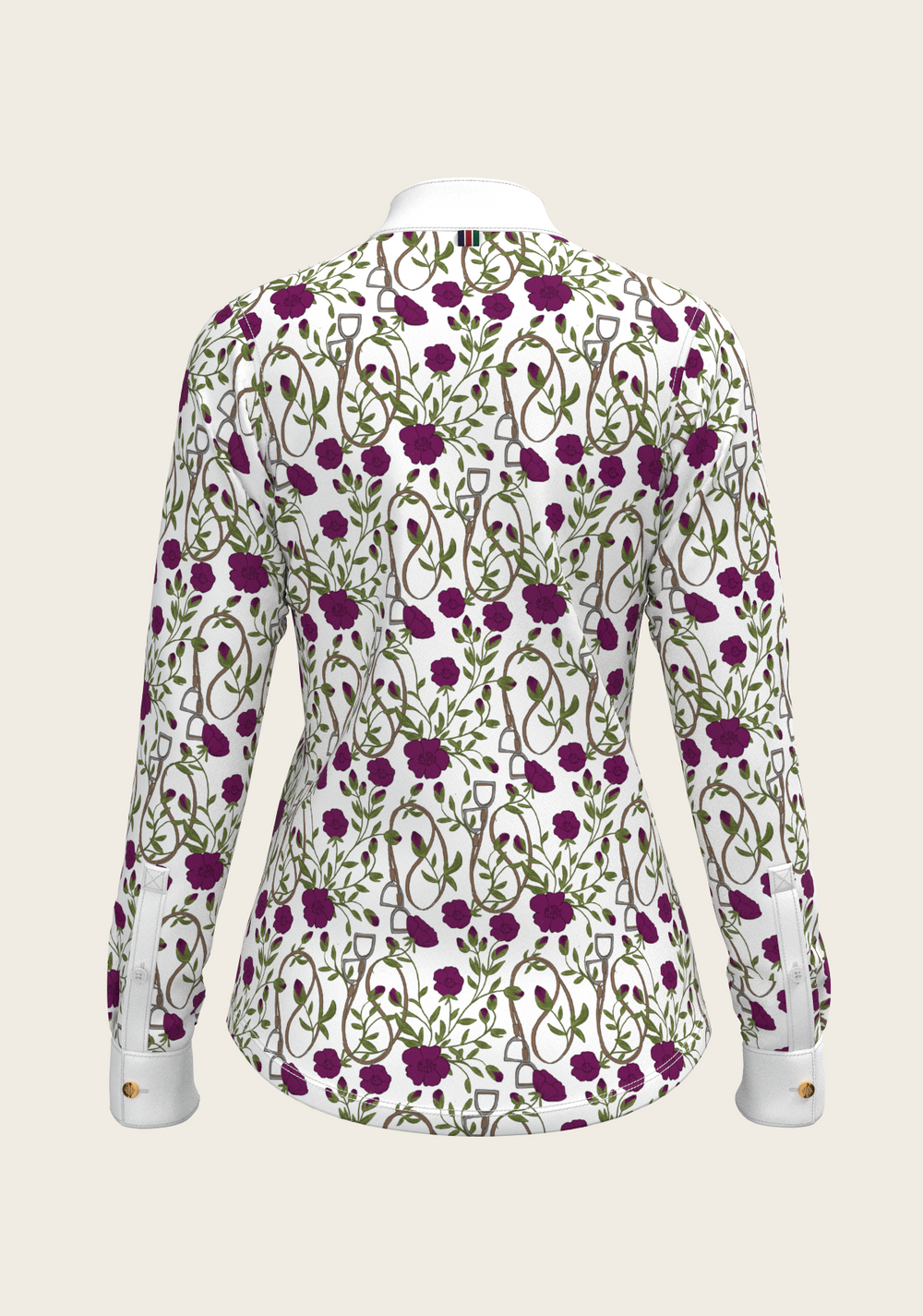 Berry Short Pleated Long Sleeve Show Shirt - Equine Exchange Tack Shop