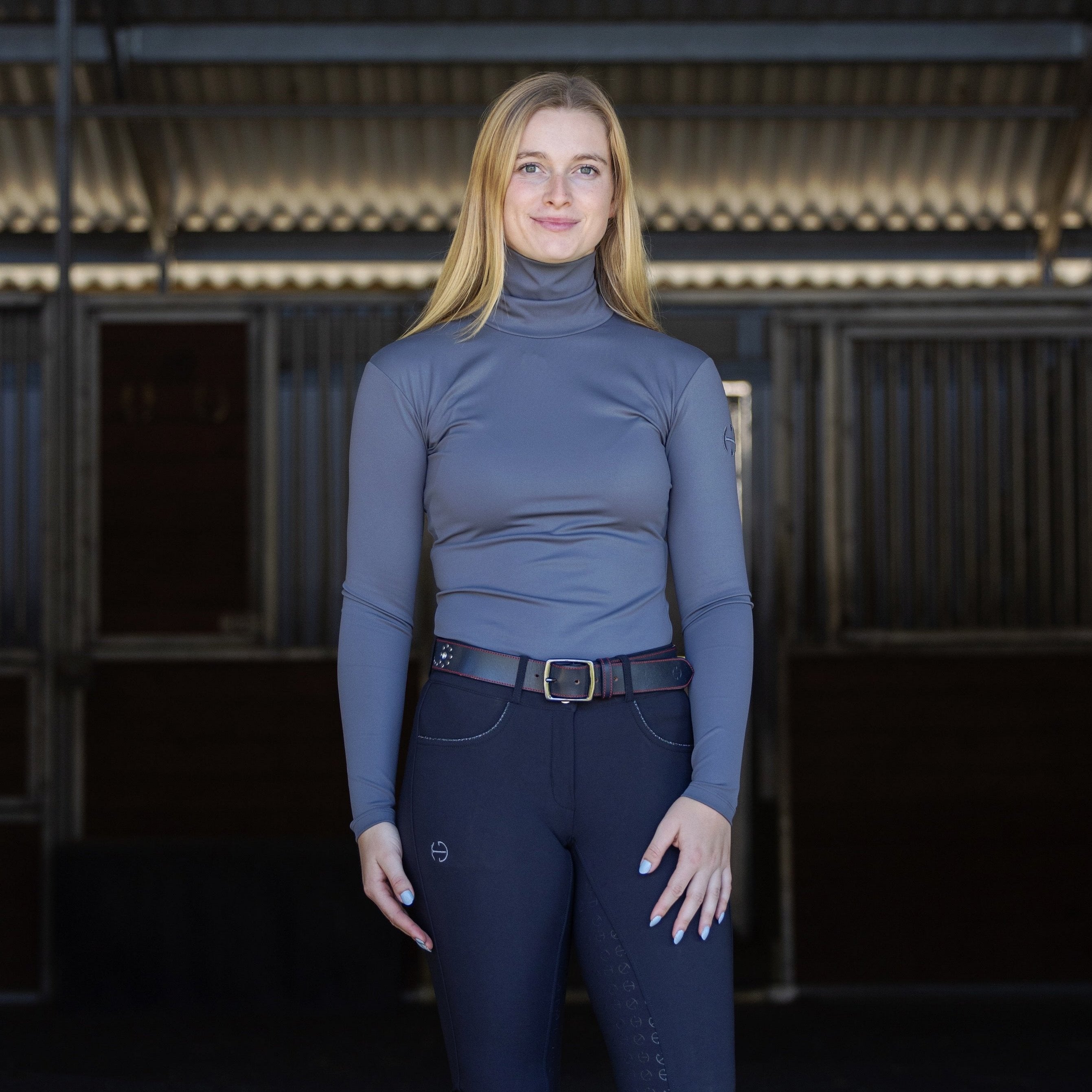 Jill - Long Sleeve Activewear Turtleneck - Equine Exchange Tack Shop