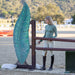 Roxana - Sage & Hunter Green Long Sleeve Riding Shirt  