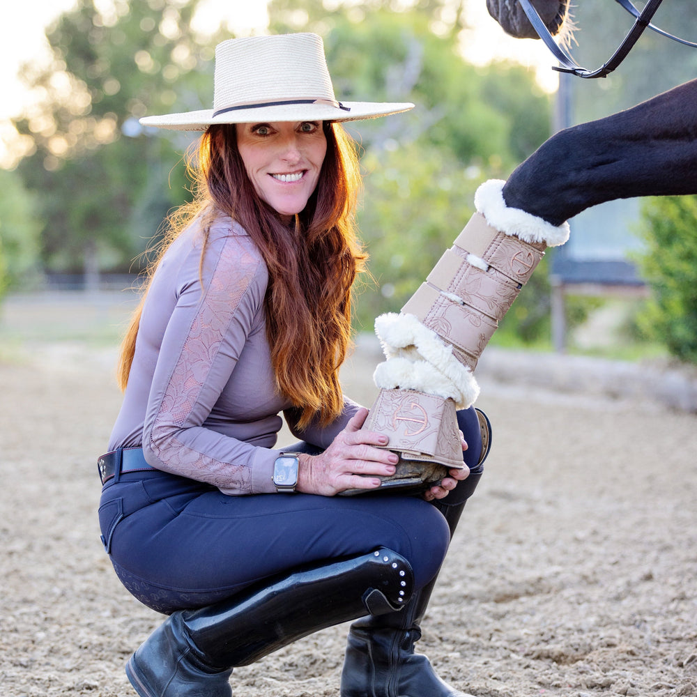 Romance Collection Bell Boots - Champagne - Equine Exchange Tack Shop