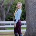 Kimberly Full Seat Breeches - Wine - Equine Exchange Tack Shop