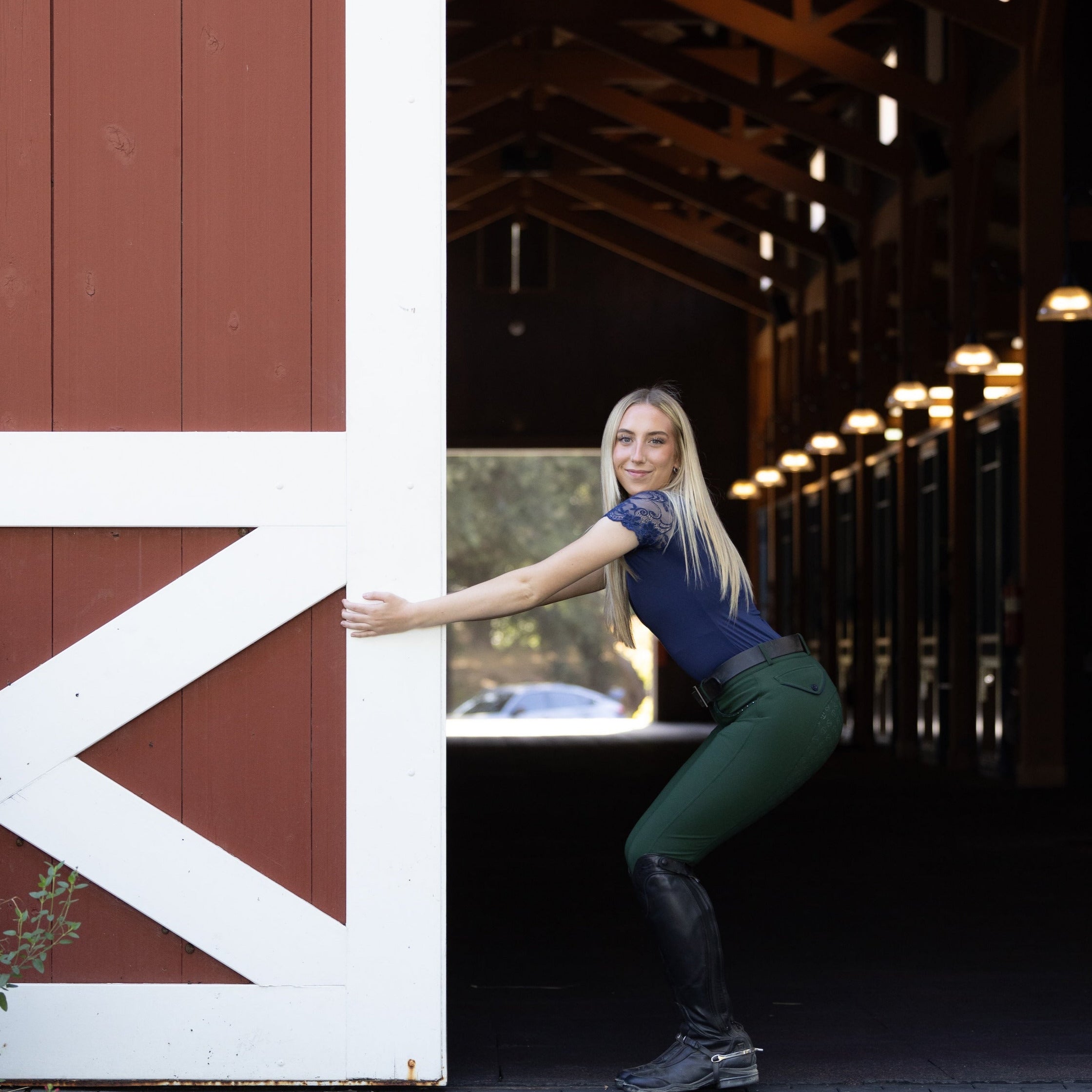 Evolution Full Seat Breeches - Mountain Green - Equine Exchange Tack Shop