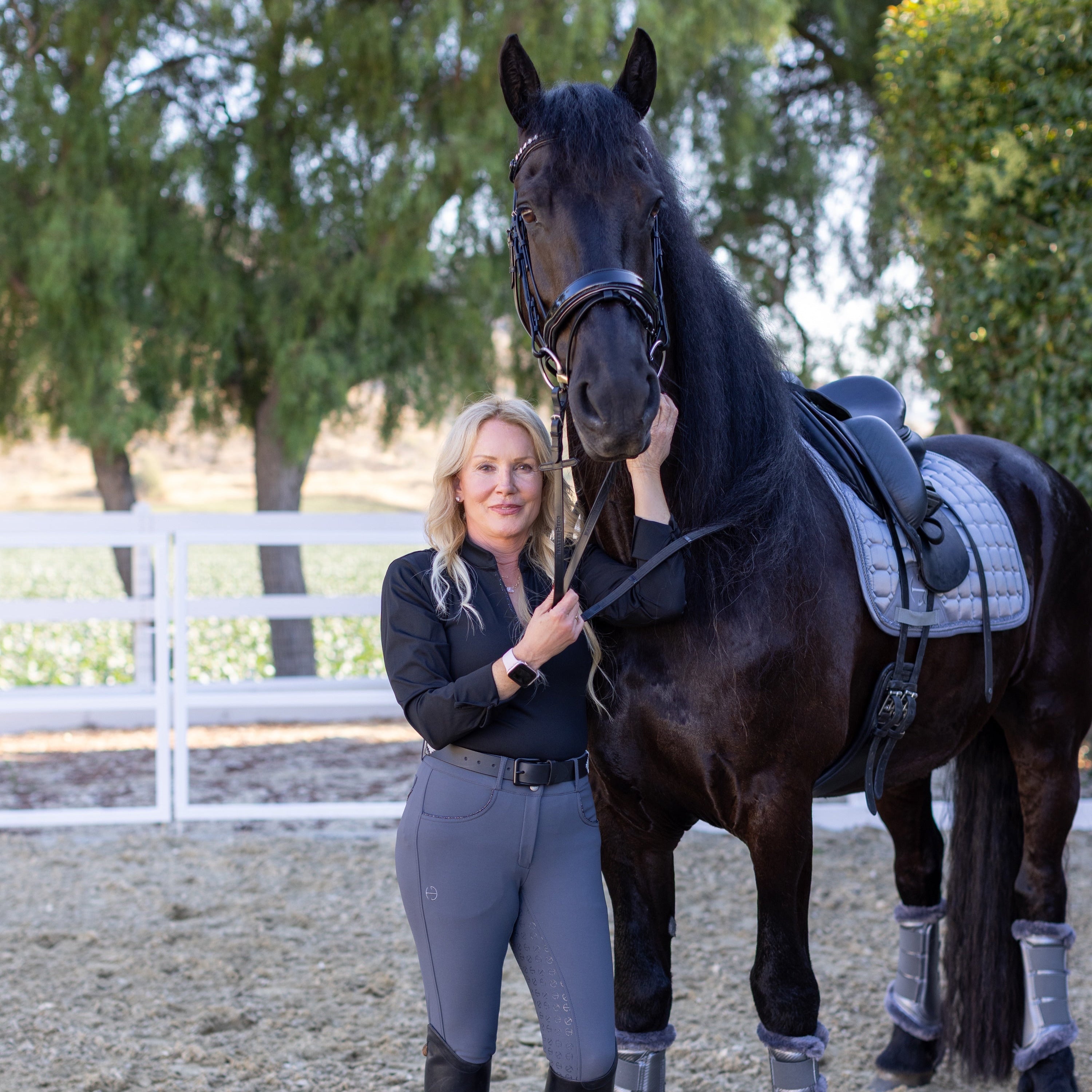 Evolution Full Seat Breeches - Jet Set Gray & Anthracite  