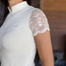 Charlie Short Sleeve Lace Riding Shirt - Ecru - Equine Exchange Tack Shop