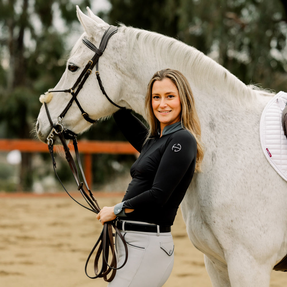 Roxana - Long Sleeve Riding Shirt - Equine Exchange Tack Shop
